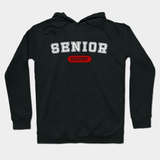 Senior Discount - Fun Vintage College Typography Hoodie